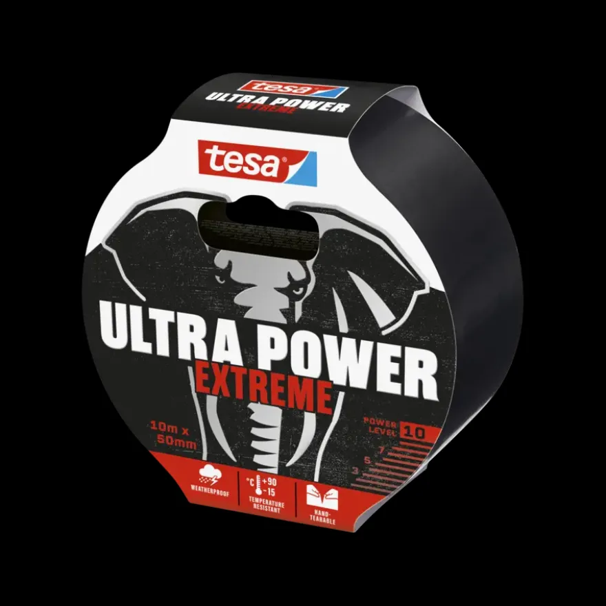 Tesa Ultra Power Extreme Repair ducttape zwart 50 mm x 10 m