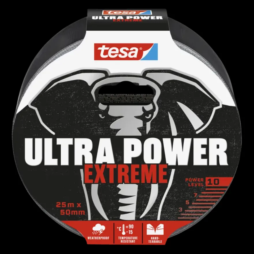 Tesa Ultra Power Extreme Repair tape zwart 25 m x 50 mm
