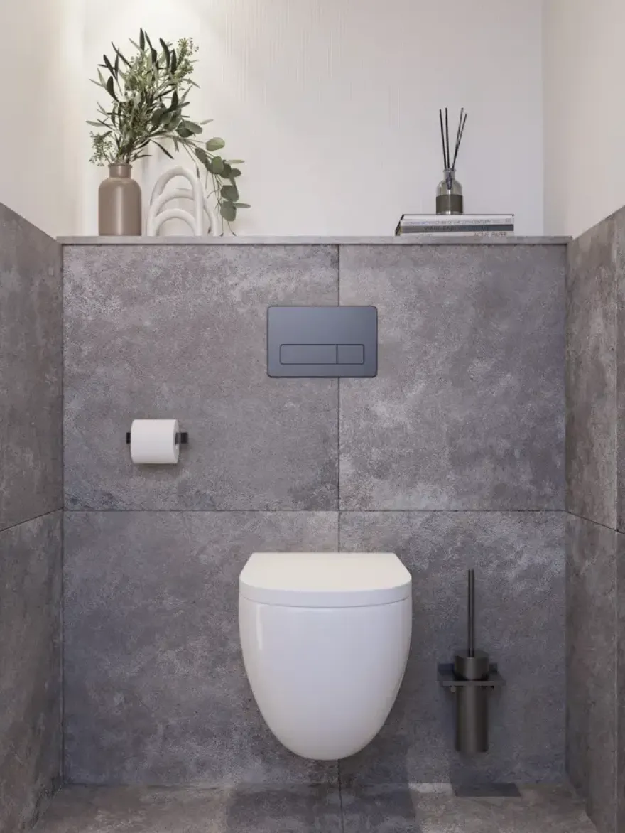 Toilet achterwand MDF 122 x 100 cm 15 mm vochtwerend