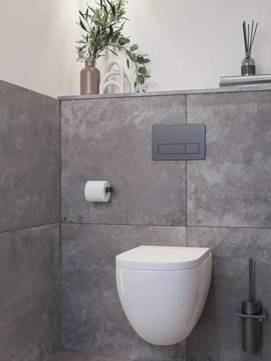 Toilet achterwand MDF 122 x 100 cm 15 mm vochtwerend