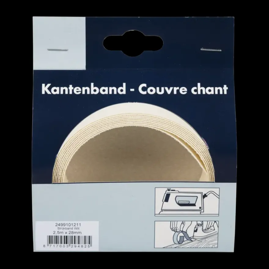 Trends kantfolie wit 28 mm 250 cm