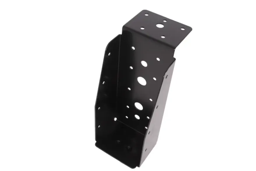 Waelbers balkdrager met lange lip 75 x 175 mm zwart