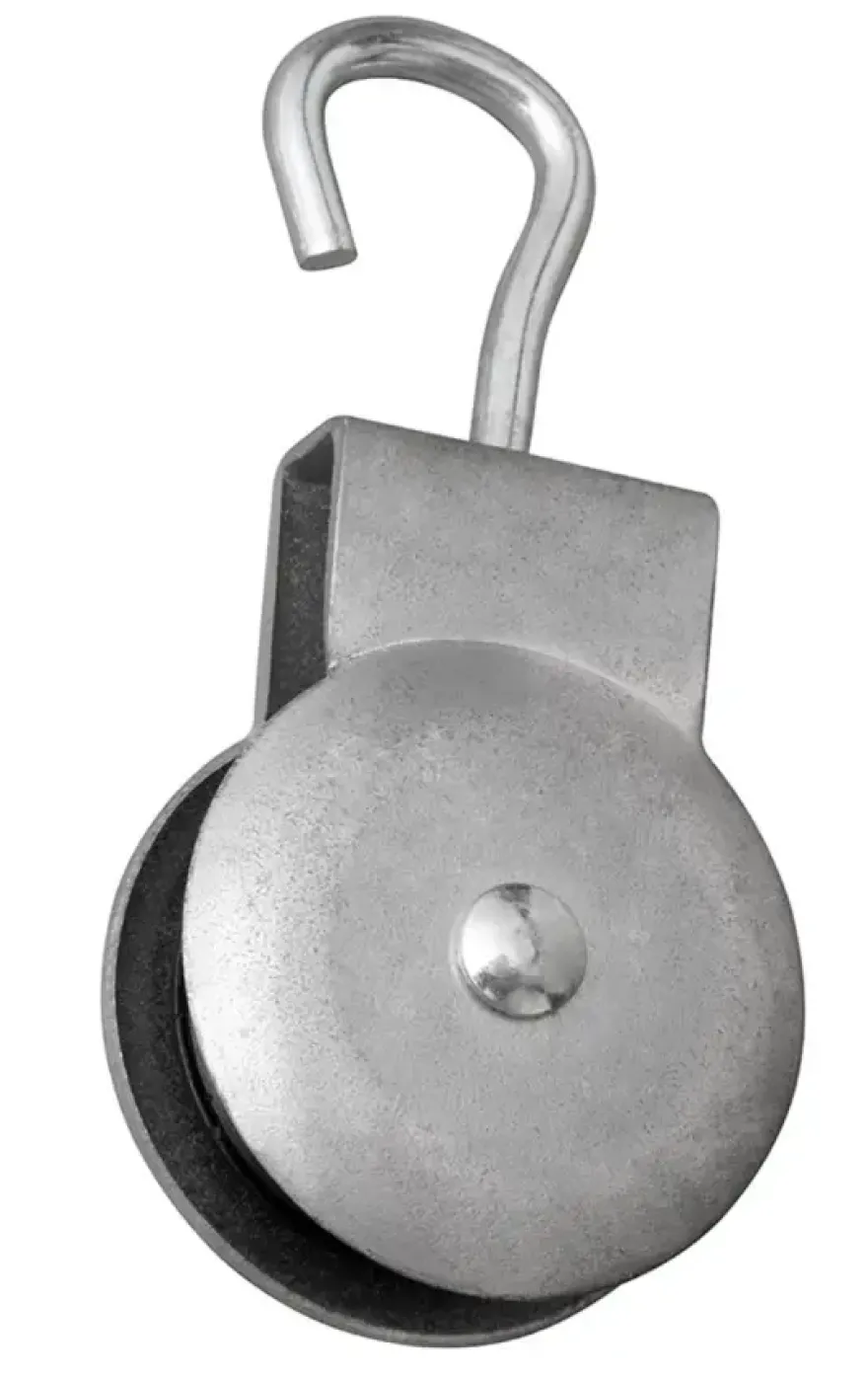 Waelbers hijskatrol met enkel poly-wiel open oog 50 mm