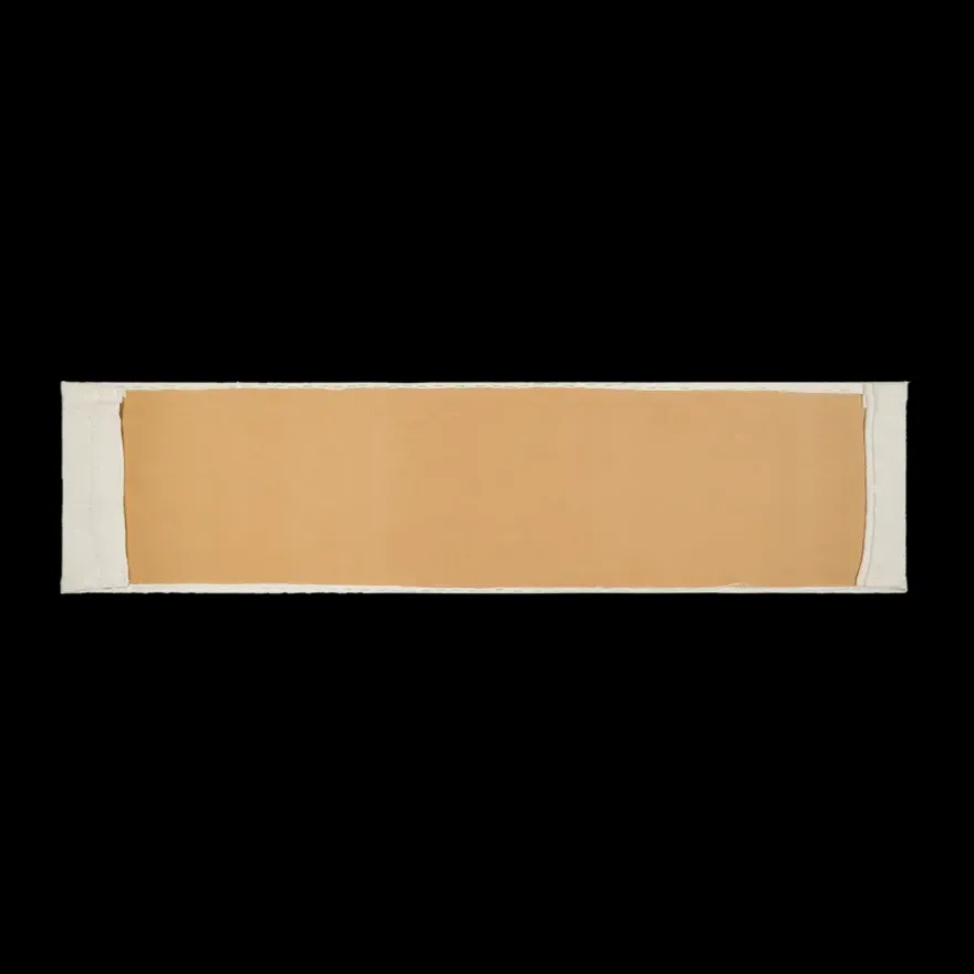 Wandkussen grof geweven crème 120x30 cm