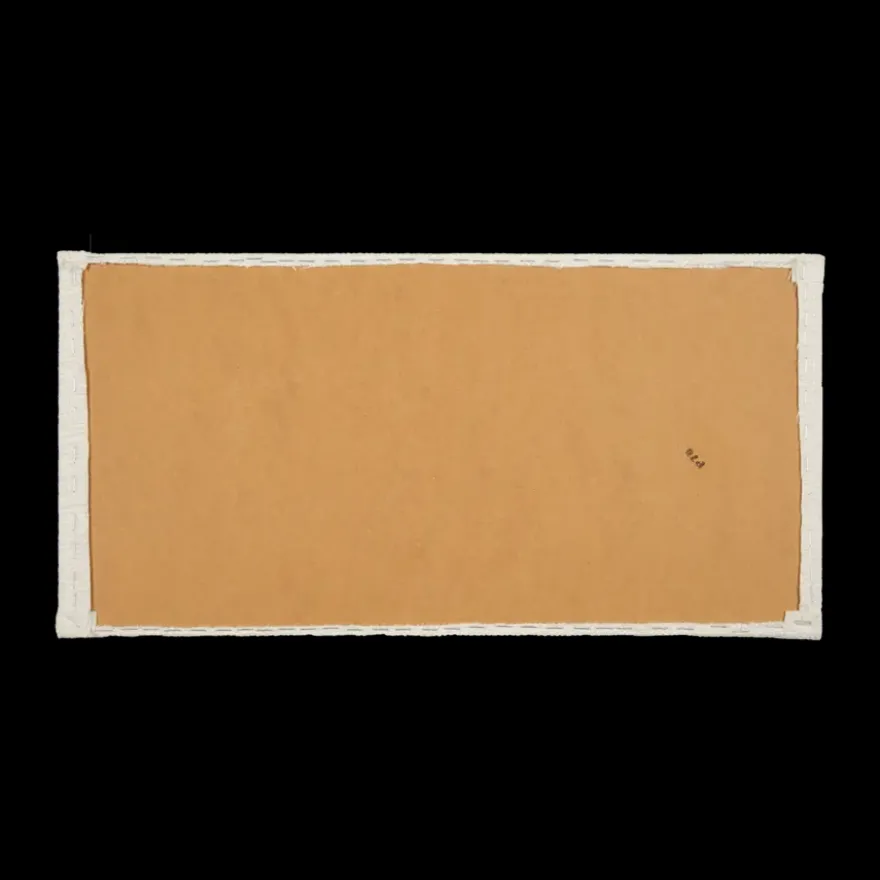 Wandkussen grof geweven crème 60x30 cm