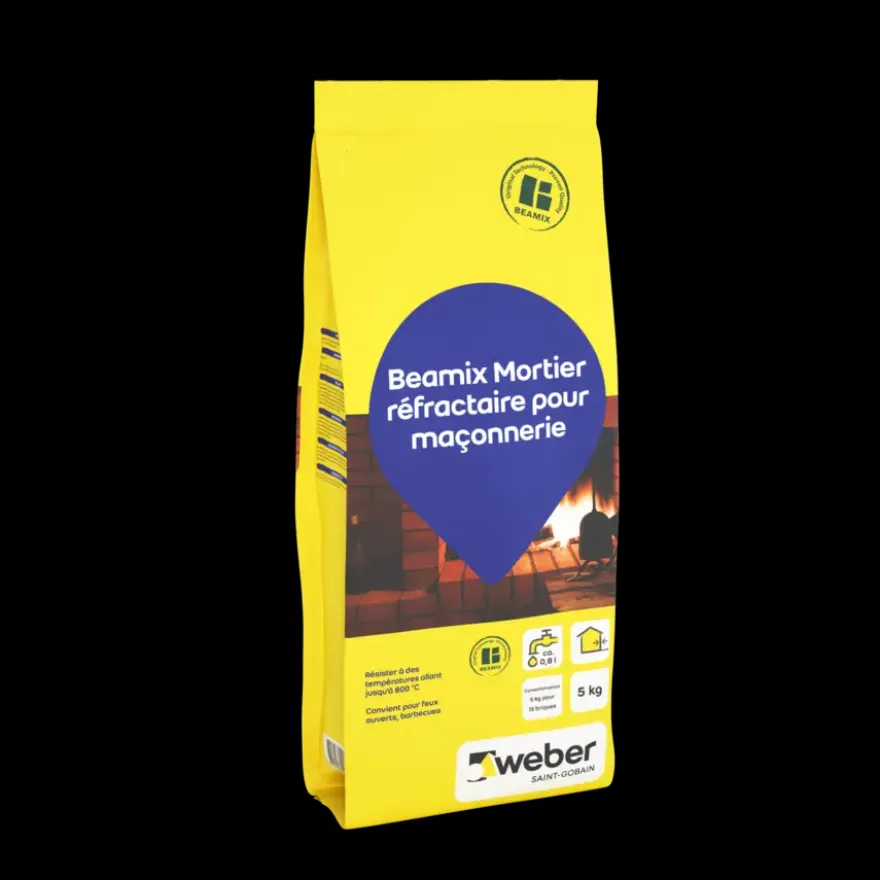 Weber Beamix metselmortel vuurvast grijs 5 kg