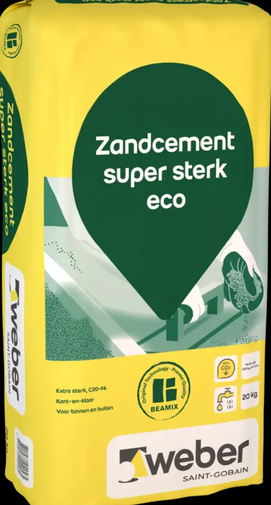Weber Beamix zandcement super sterk eco 20 kg
