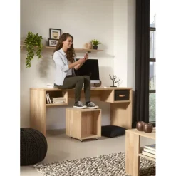 Werkblad eiken 126x61 cm 26 mm