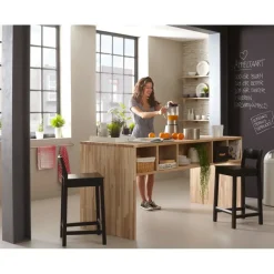Werkblad eiken 126x61 cm 26 mm