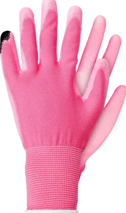 Werkhandschoen polyester rose S